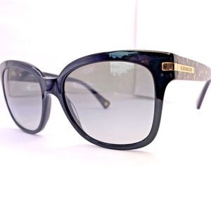 Coach Sunglasses Frame HC 8103 L080 Alfie 55 [] 17 135 MM Black Beige Ocelot